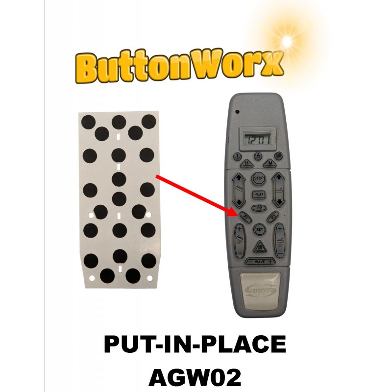 Orthomatic Bed Remote AGW02 Button Repair Membrane