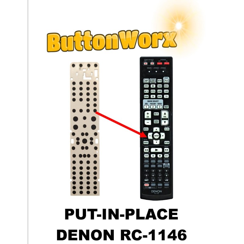 DENON RC-1146 Remote Control Button Repair DENON RC-1146 Remote Control Button Repair