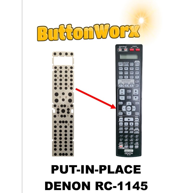 DENON RC-1145 Remote Control Button Repair