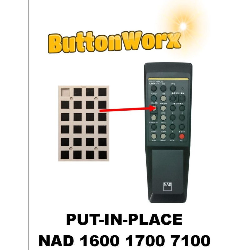 Button Repair Membrane for NAD 1600 1700 7100 7400