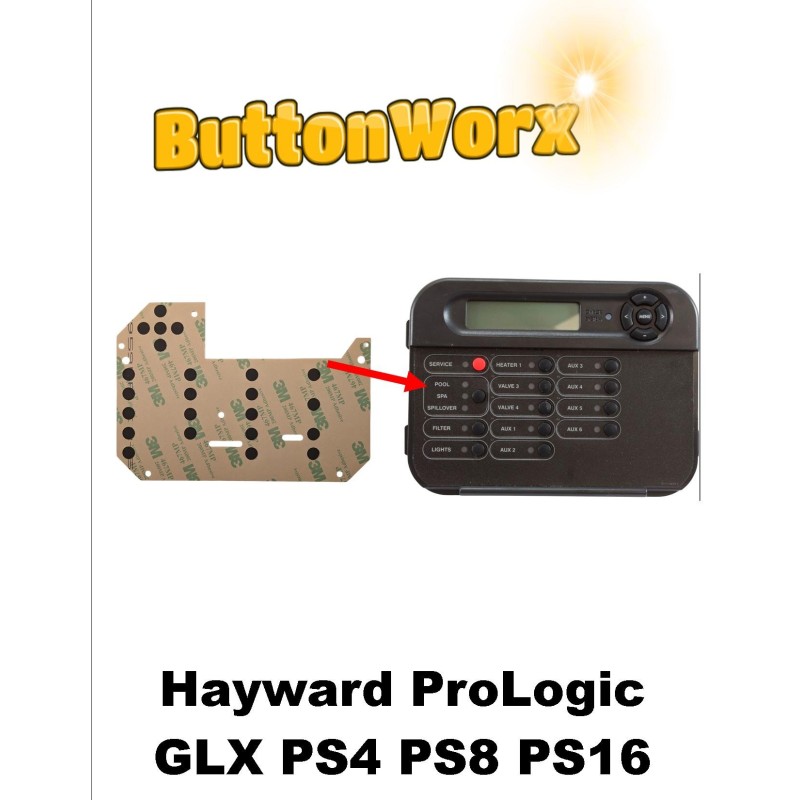 Button Repair Hayward Control ProLogic PS-8 GLX-PL-LOC-PS4 PS8 PS16