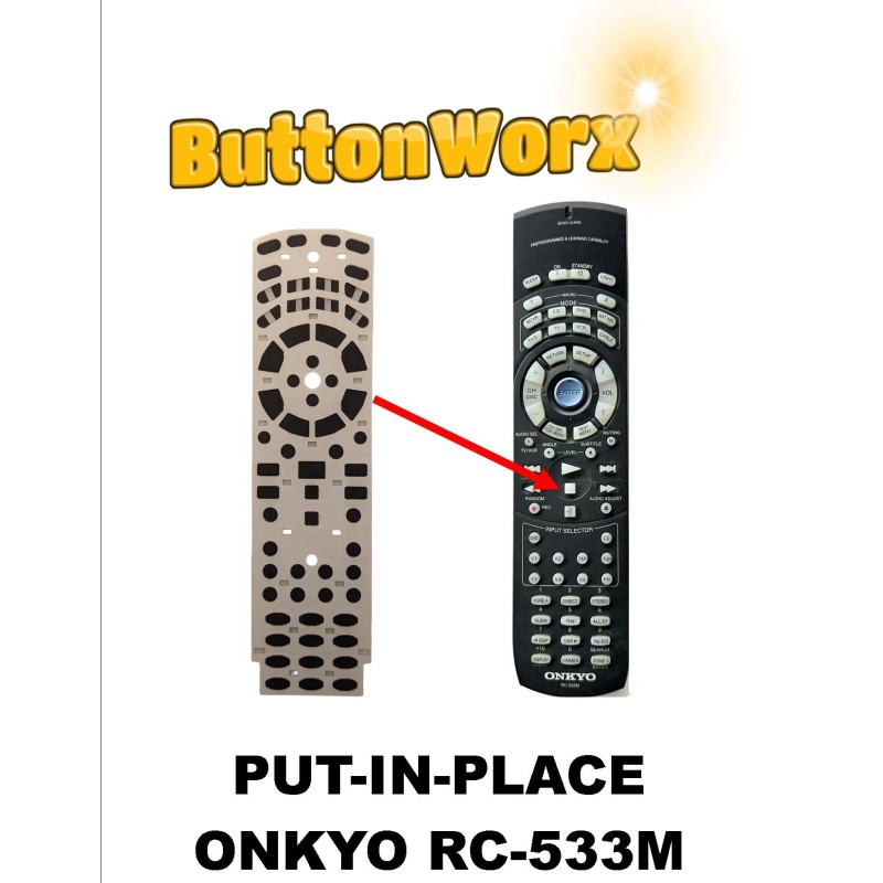 Onkyo / Integra RC-533M Remote Control Button Repair