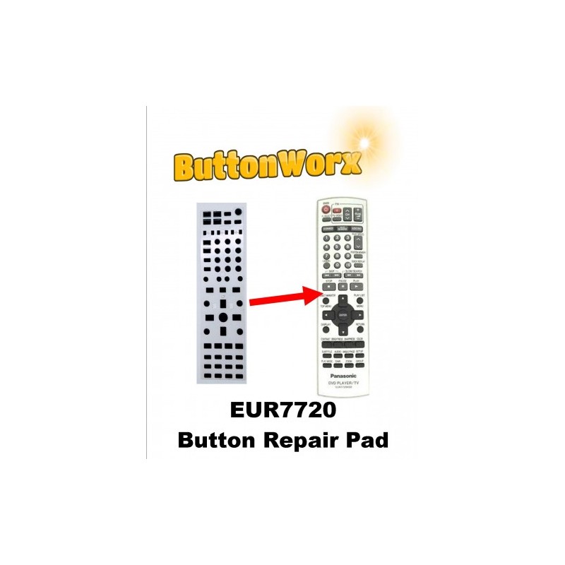 Panasonic EUR7720 Series Remote Control Button Repair