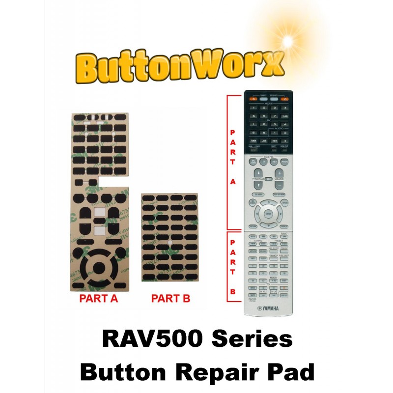 YAMAHA Rubber Button Repair Kit RAV249 RAV250 RAV251 RAV252 RAV253 RAV254  RAV255