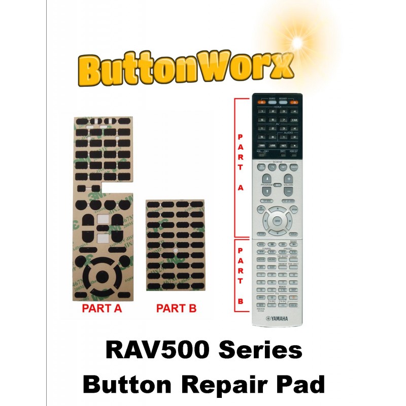 Yamaha RAV500 Series Remote Control Button Repair Pad