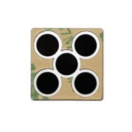 Van Dorn QTY:10 Single Button With 5 Contacts 20mm Square