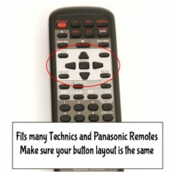 Technics EUR64 series remote button repair pad