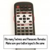 Technics EUR64 series remote button repair pad