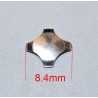 Snap Dome Cross Shape 8.4mm