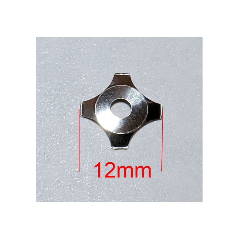 Snap Dome Cross Shape 12mm With Hole