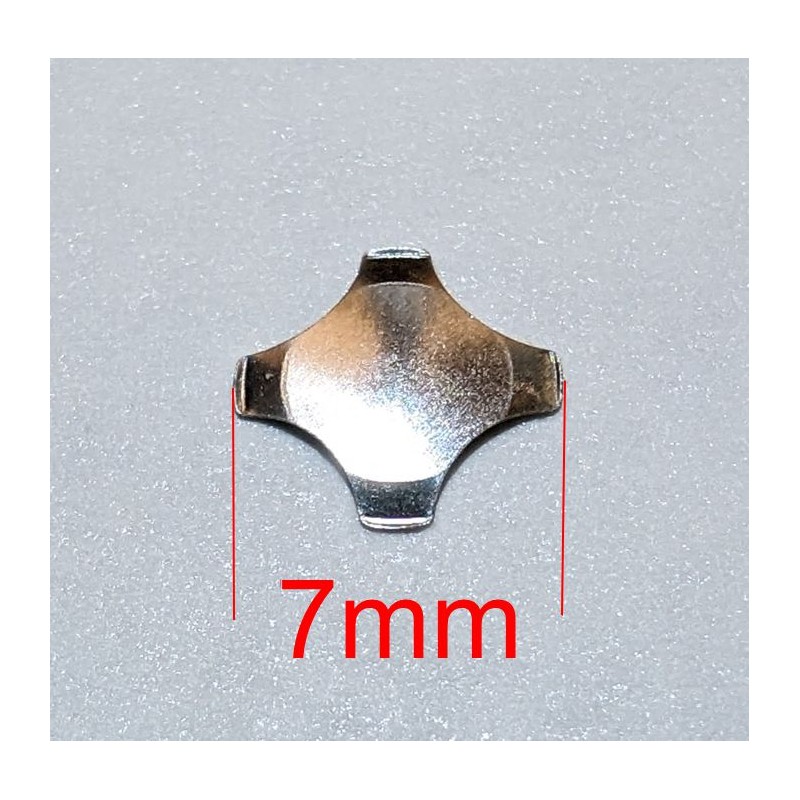 Snap Dome Cross Shape 7mm