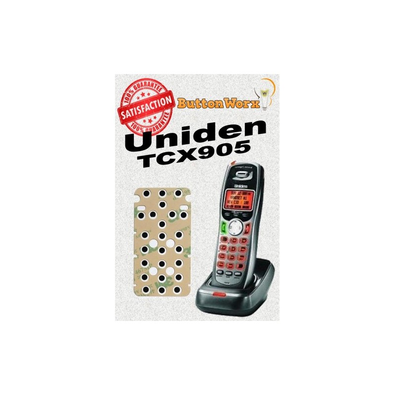 Uniden TCX905 Keypad Button Repair for ALL BUTTONS